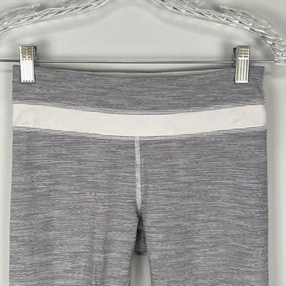 Lululemon Run Inspire Crop II Leggings Wee Are From Space White Combo Fossil 4 - Picture 3 of 11
